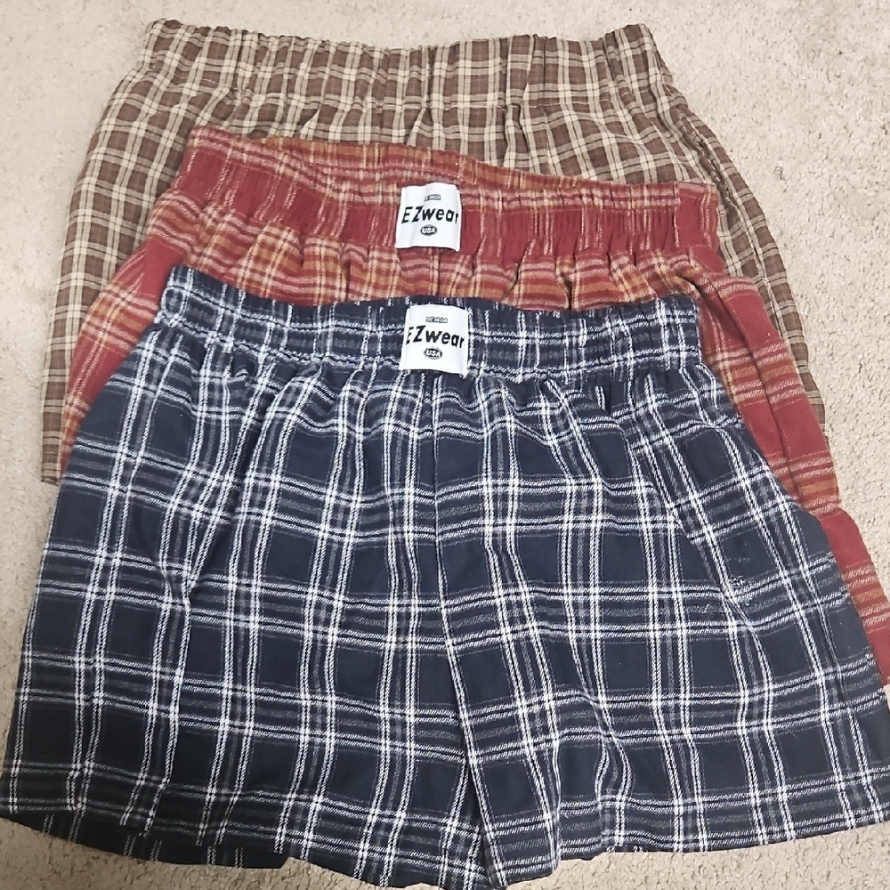90s Grunge Plaid Boxer Shorts